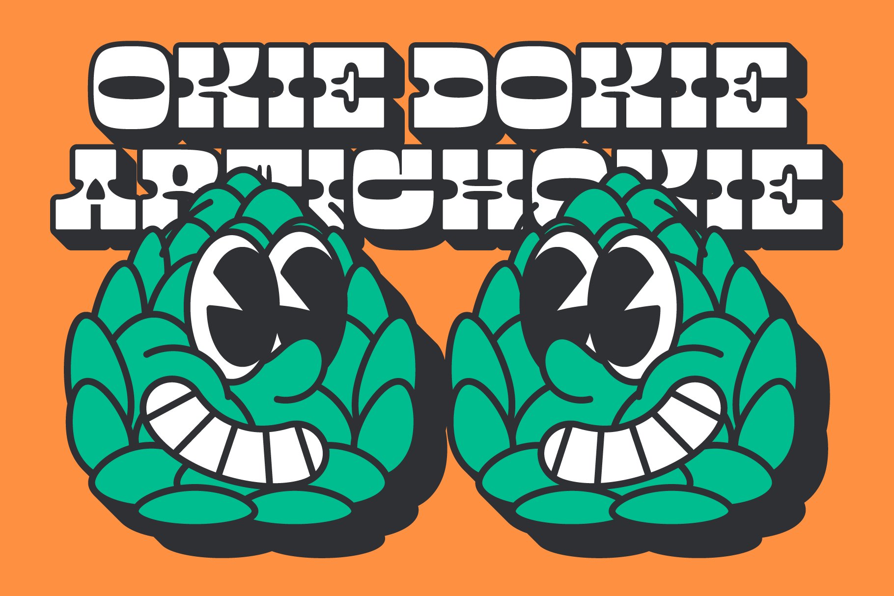 okie doko slab font artichoke 223