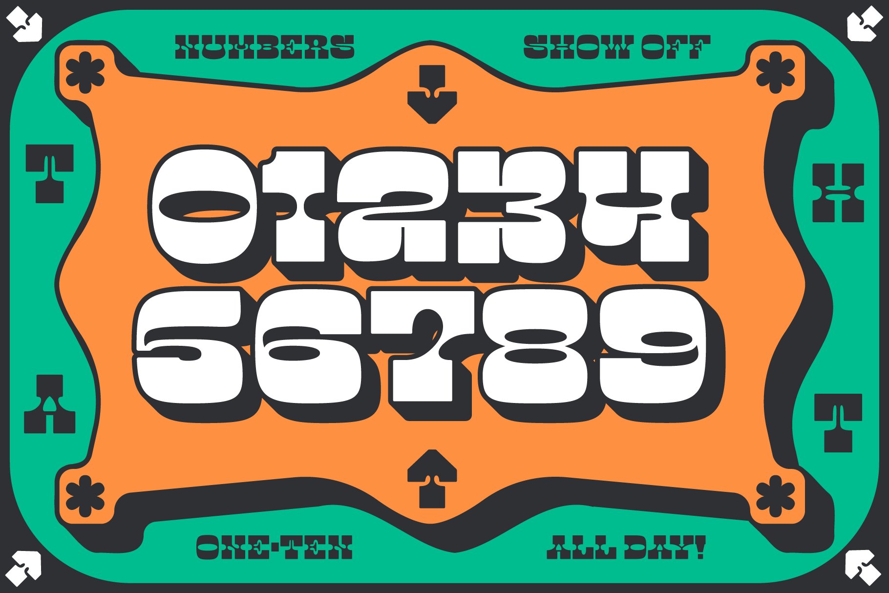 okie doko slab font numbers 893