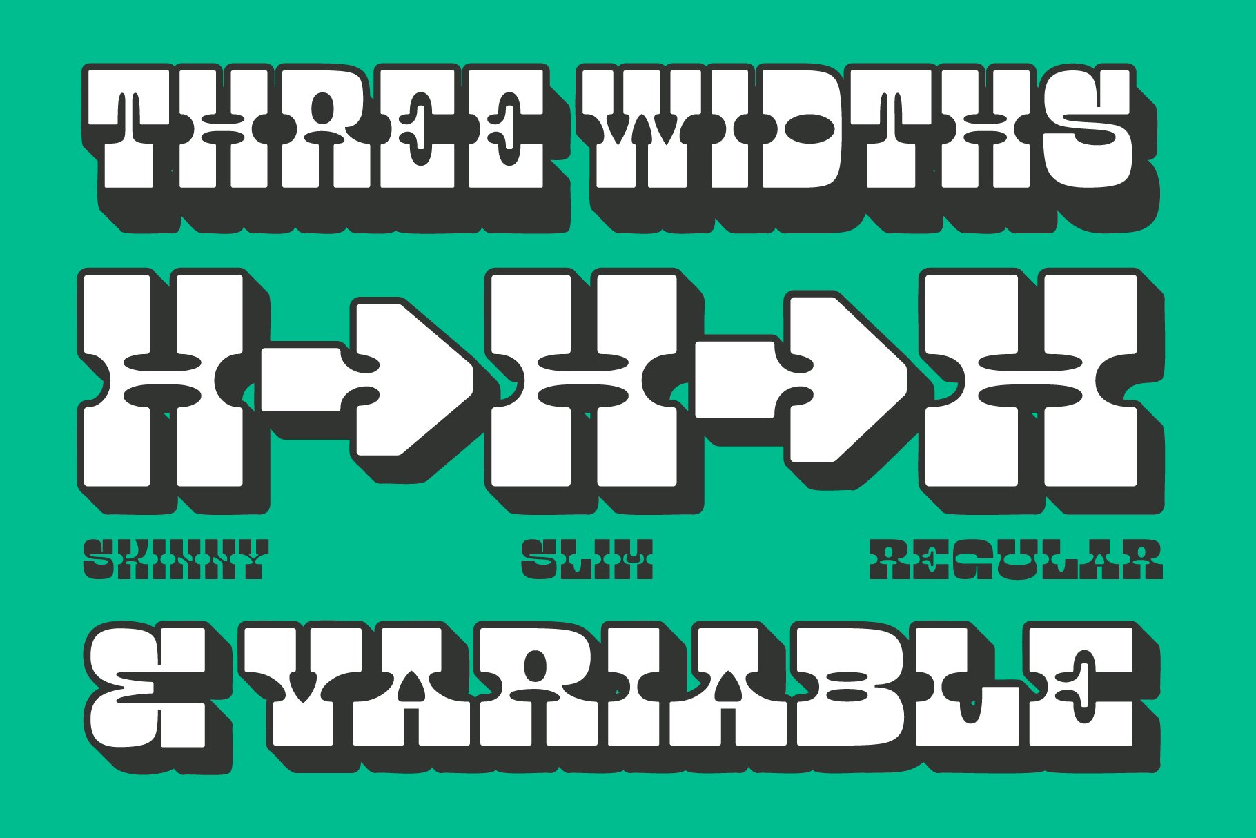 OKIE DOKO Display Slab Font preview image.