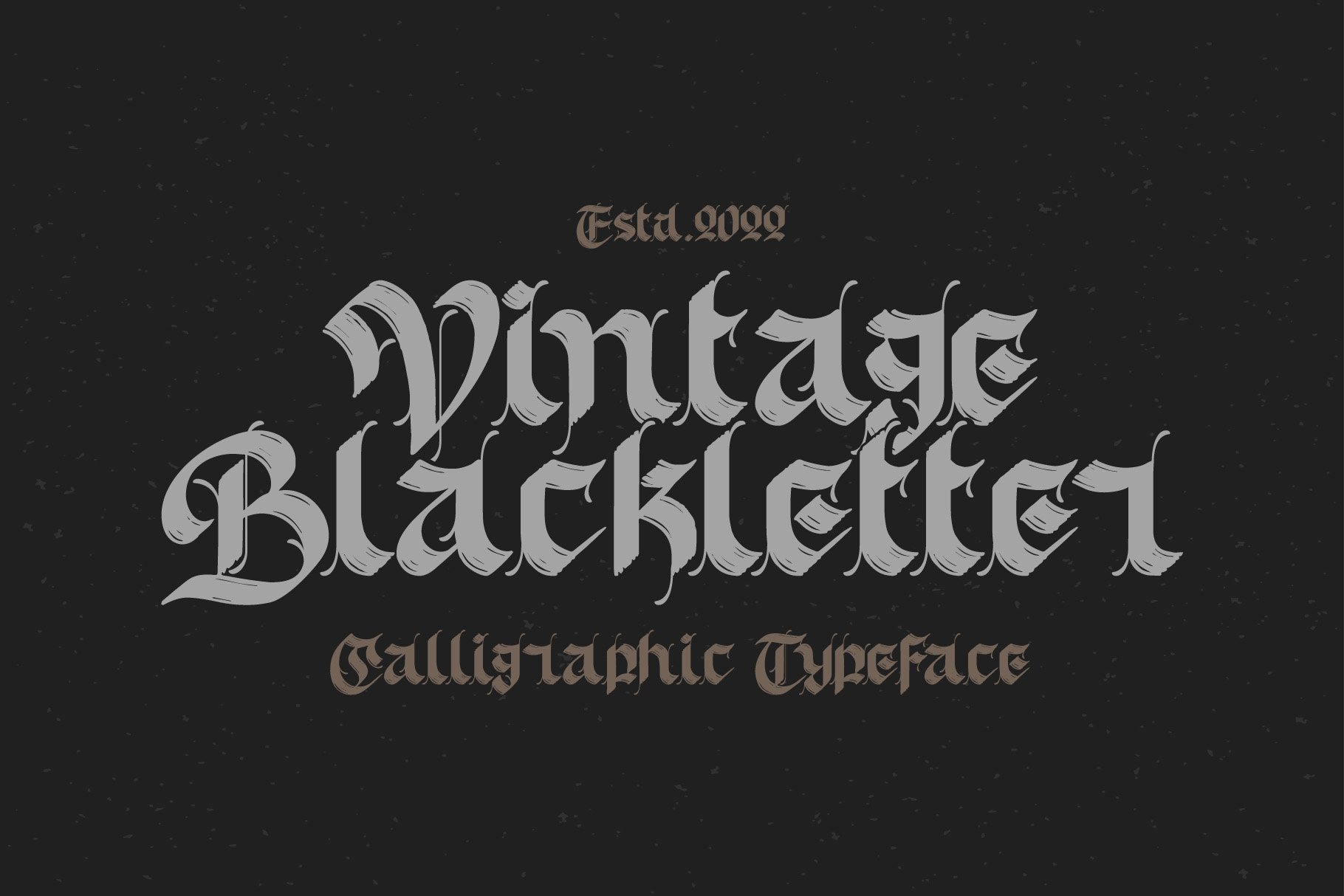 Old Skull Calligraphic Font & Bonus preview image.