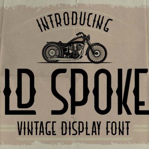Old Spokes - Vintage Display Fontcover image.