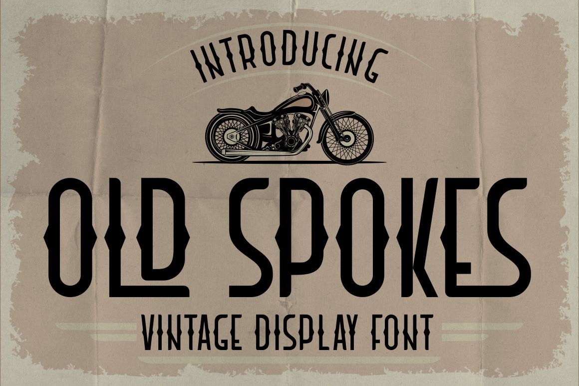 Old Spokes - Vintage Display Fontcover image.
