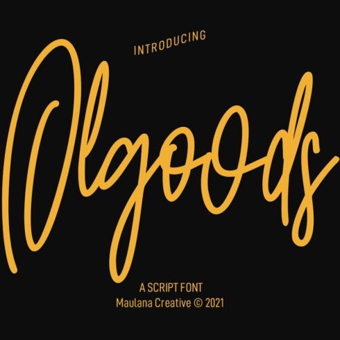 Olgoods Script Font cover image.