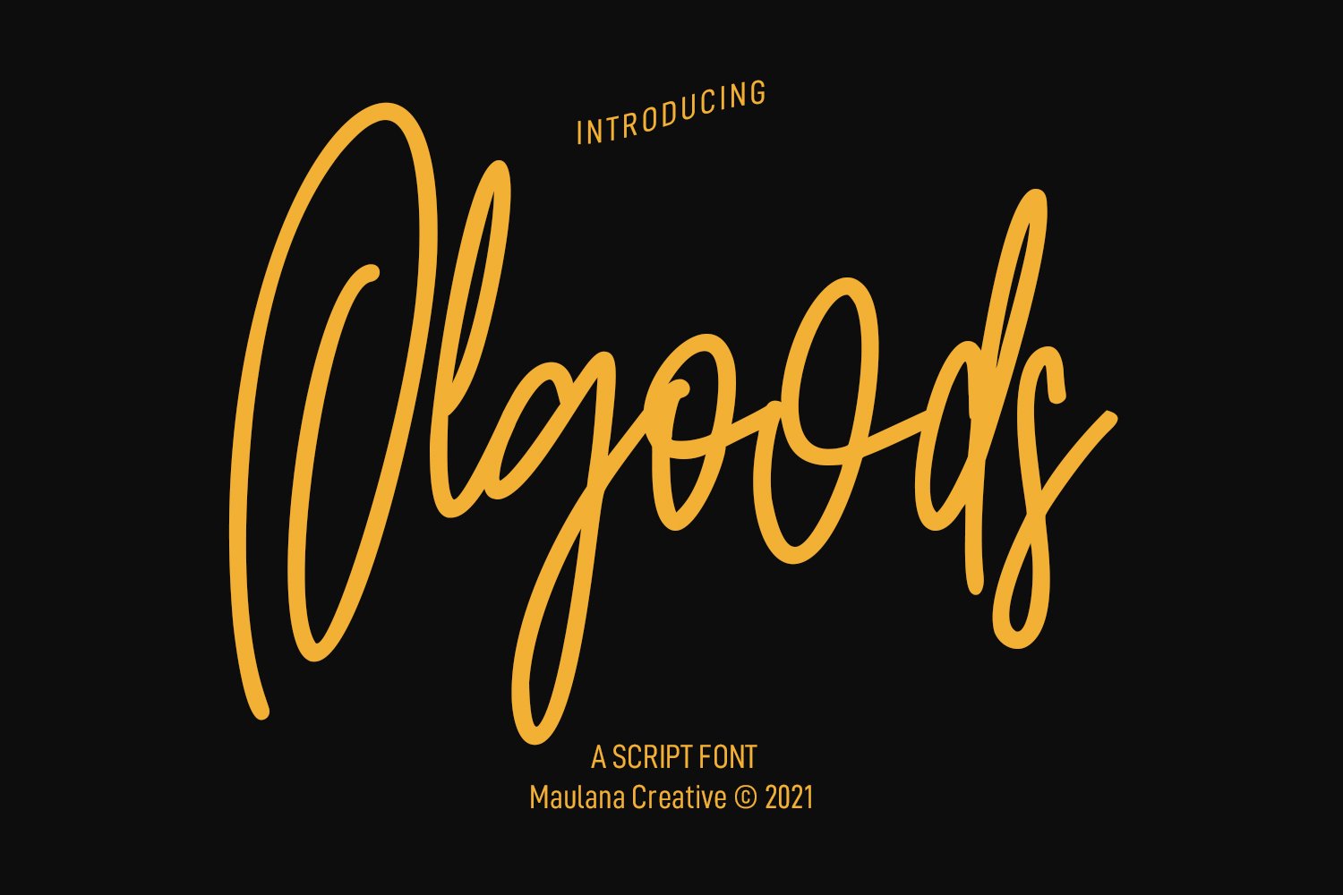 Olgoods Script Font cover image.