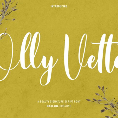 Olly Vetta Script Font cover image.