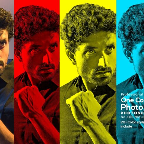 One Color Effect Photoshop Actioncover image.