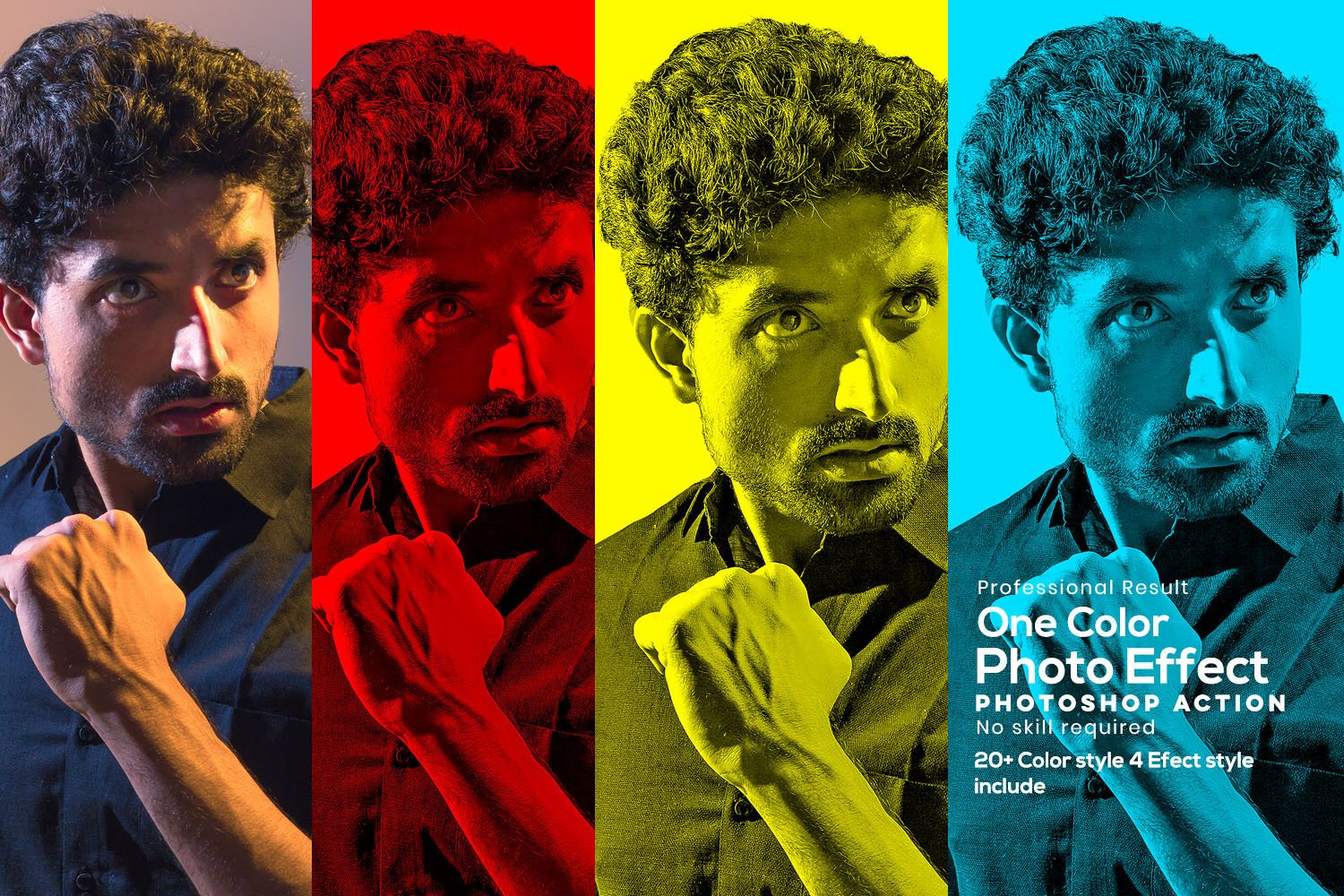 One Color Effect Photoshop Actioncover image.