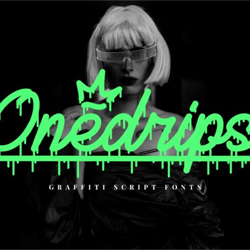 Onedrips - Graffiti Script Fonts cover image.