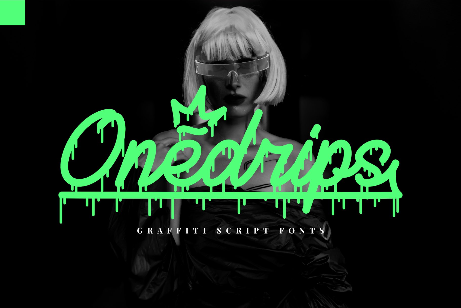 Onedrips - Graffiti Script Fonts cover image.