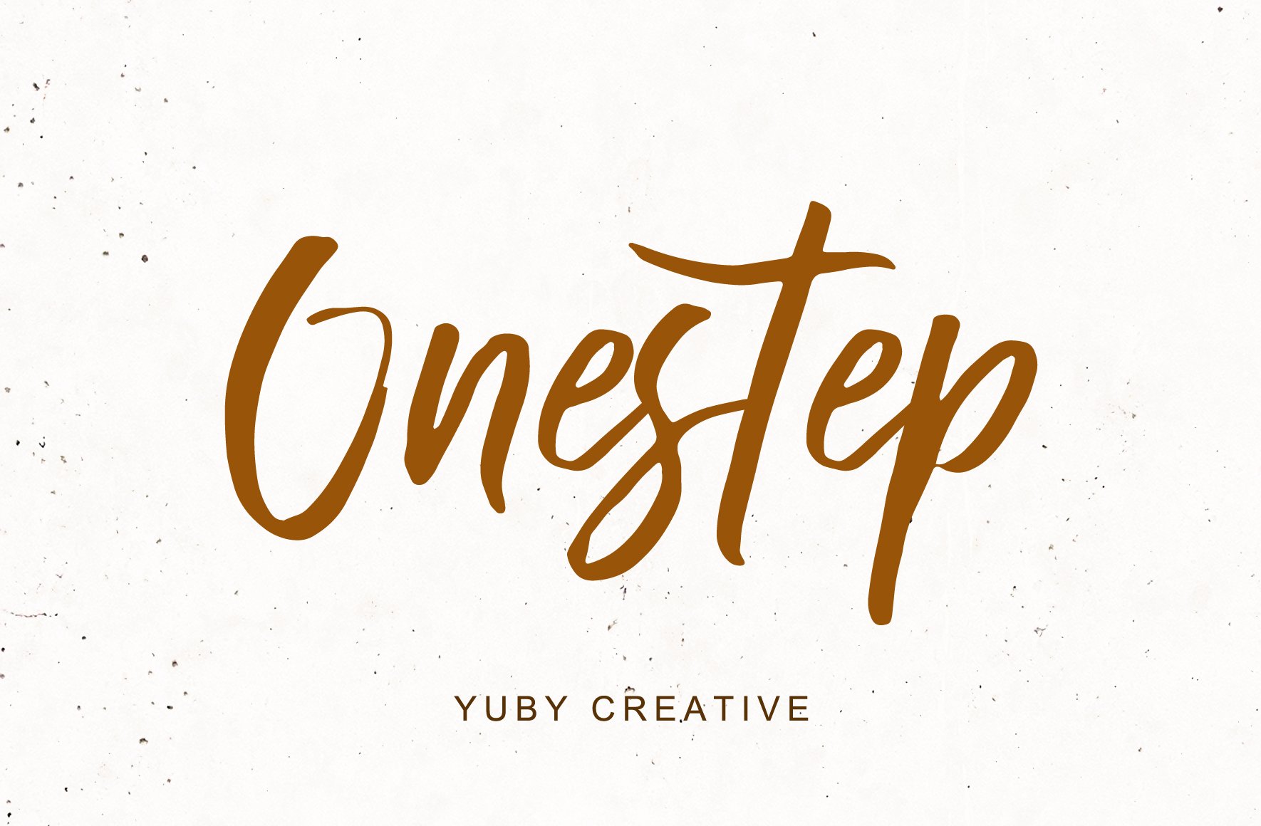 Onestep Handmade Brush Font cover image.