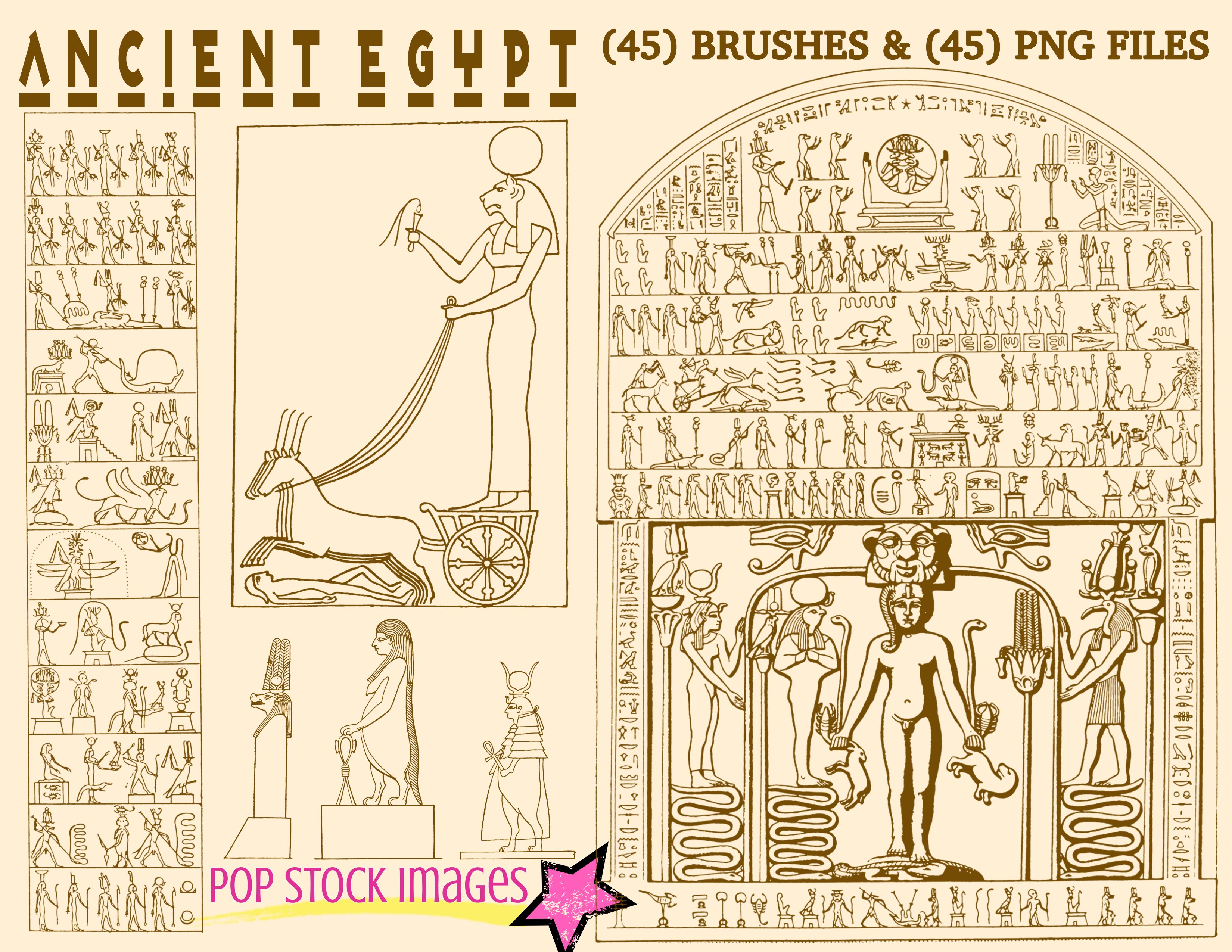 Ancient Egypt Brushes & PNG Setcover image.