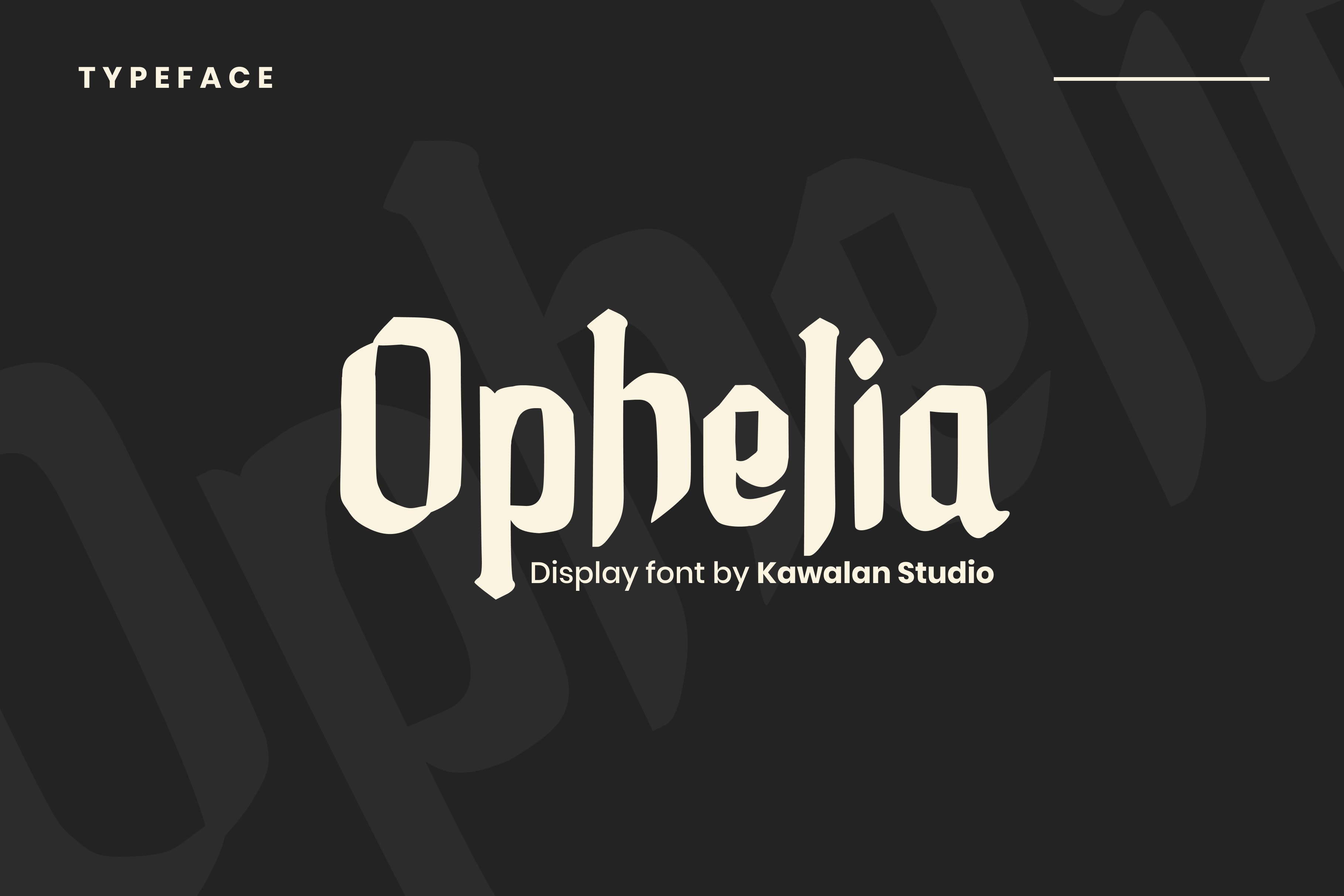 Ophelia | Display Font cover image.