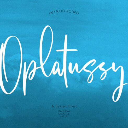 Oplatussy Script Font cover image.