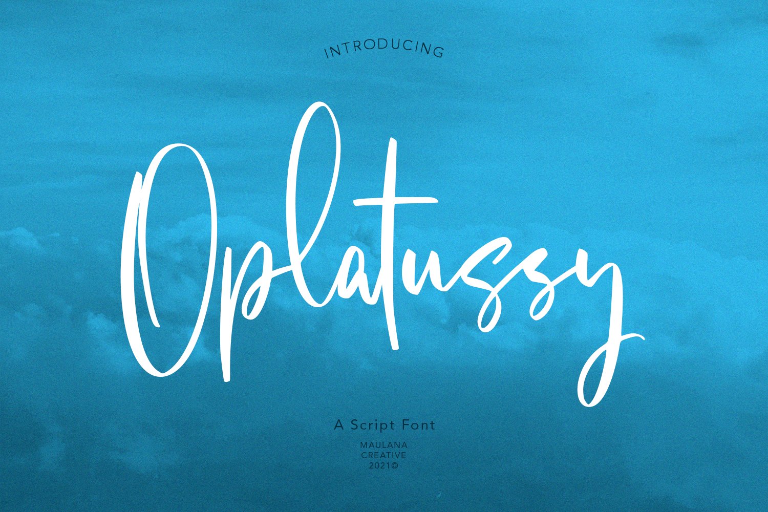 Oplatussy Script Font cover image.