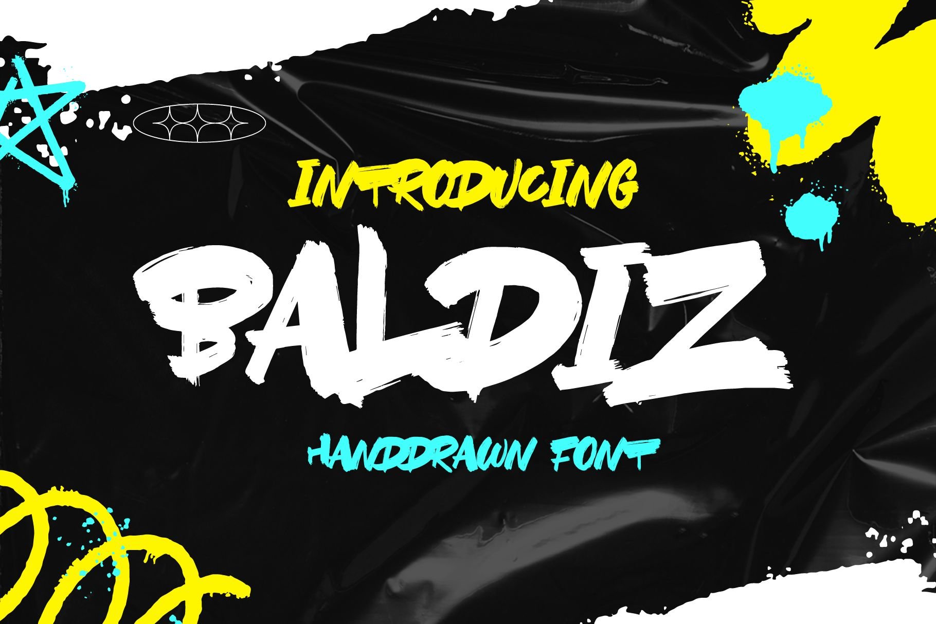 Baldiz Hand Drawn Font cover image.