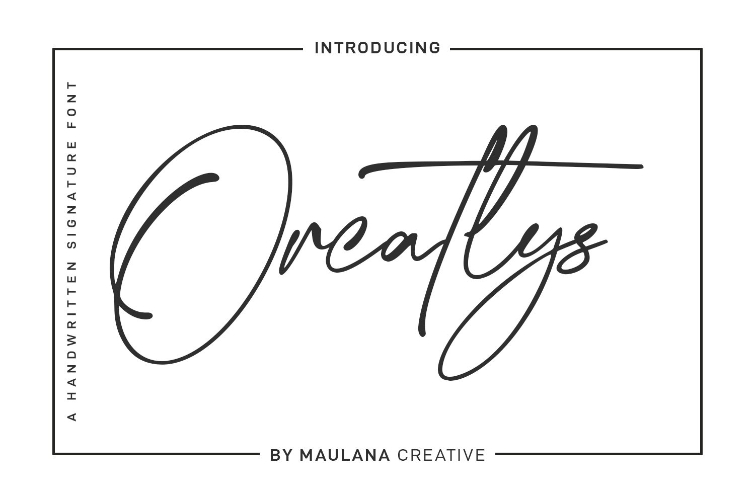 Orcatlys Signature Script Font cover image.