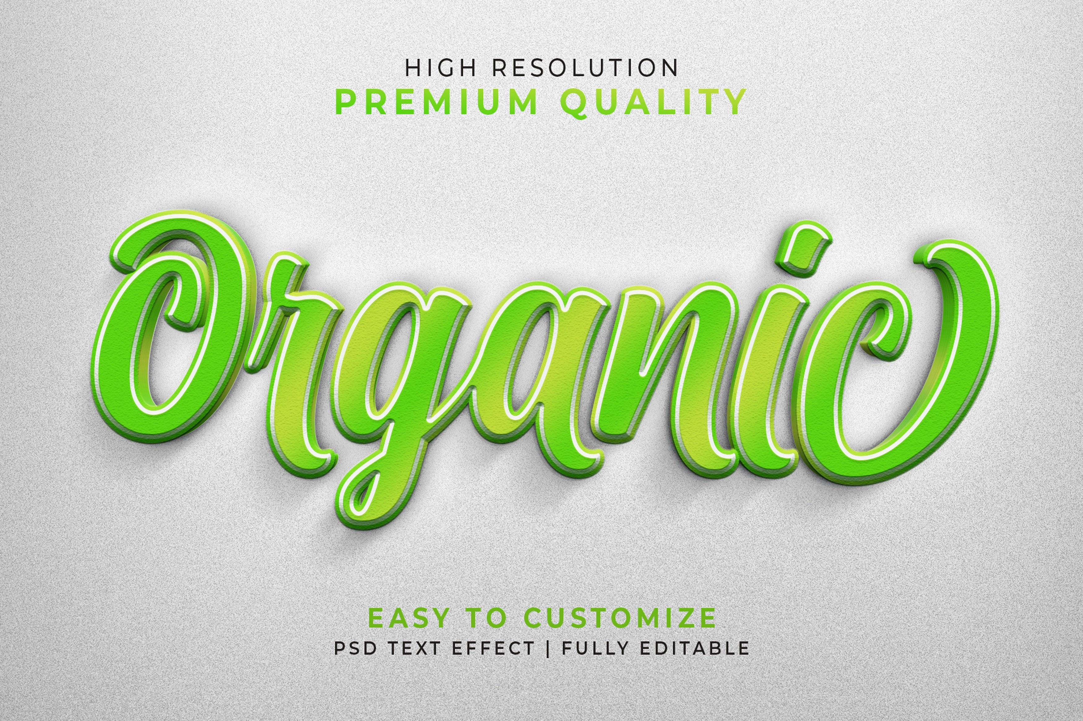 Organic Text Style Effect Mockupcover image.