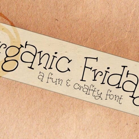 Organic Fridays cover image.