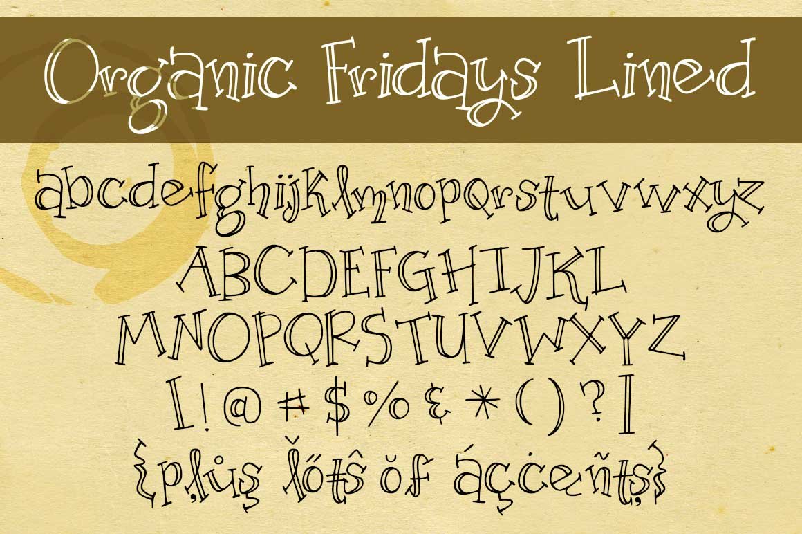 Organic Fridays Lined preview image.