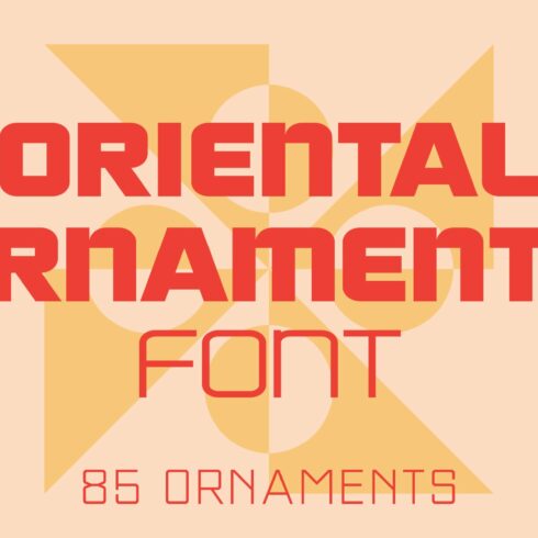 Oriental Ornaments Font cover image.