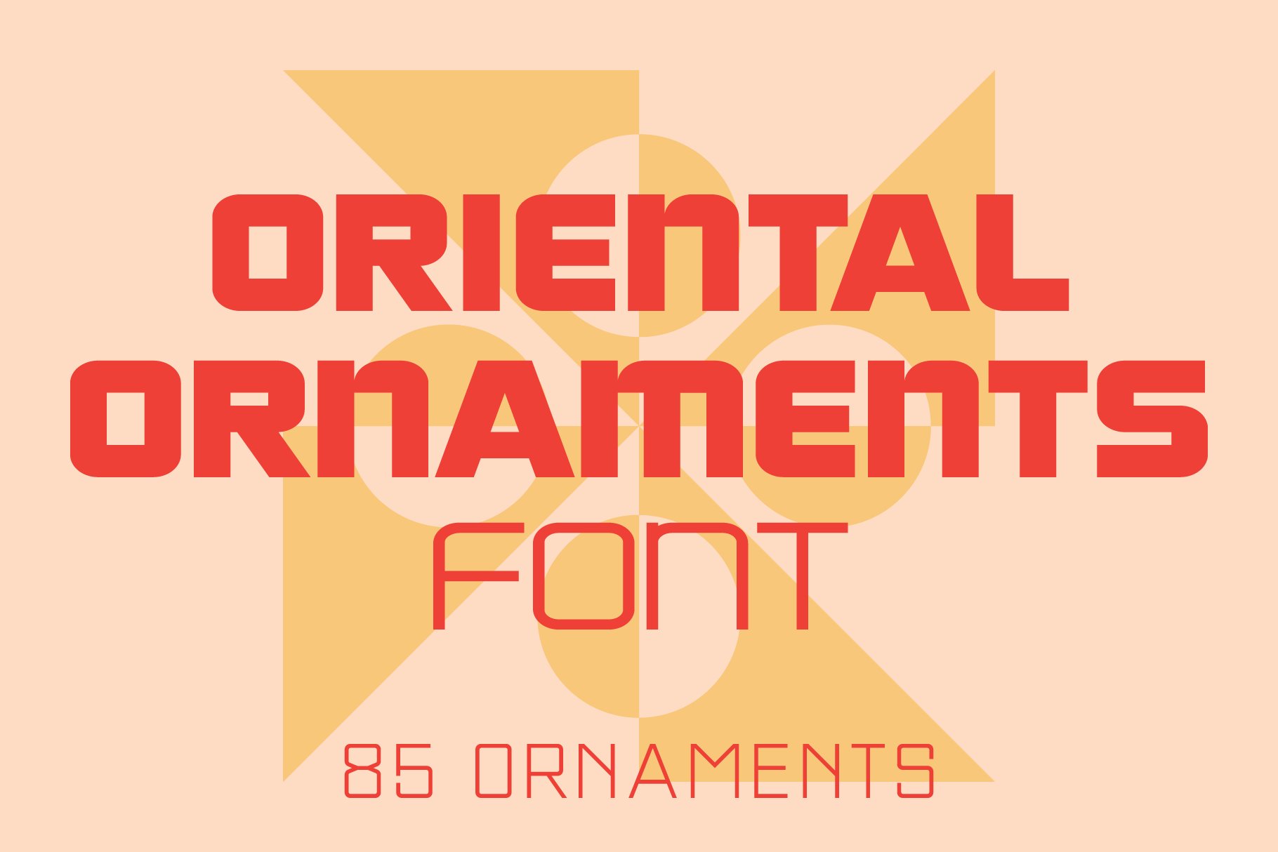 Oriental Ornaments Font cover image.