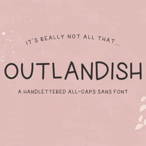 Outlandish Sans cover image.