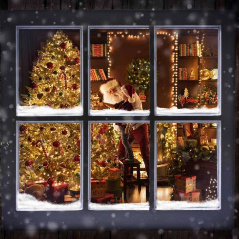 Christmas Window Backdrop PNGcover image.