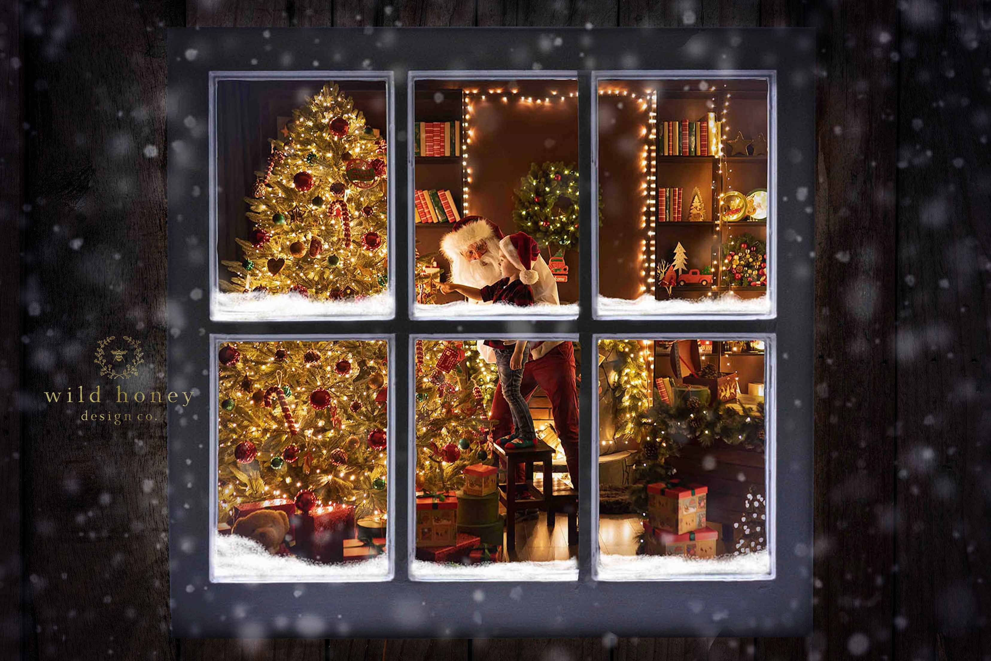 Christmas Window Backdrop PNGcover image.