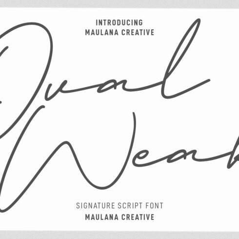 Ovalweak Signature Script Font cover image.
