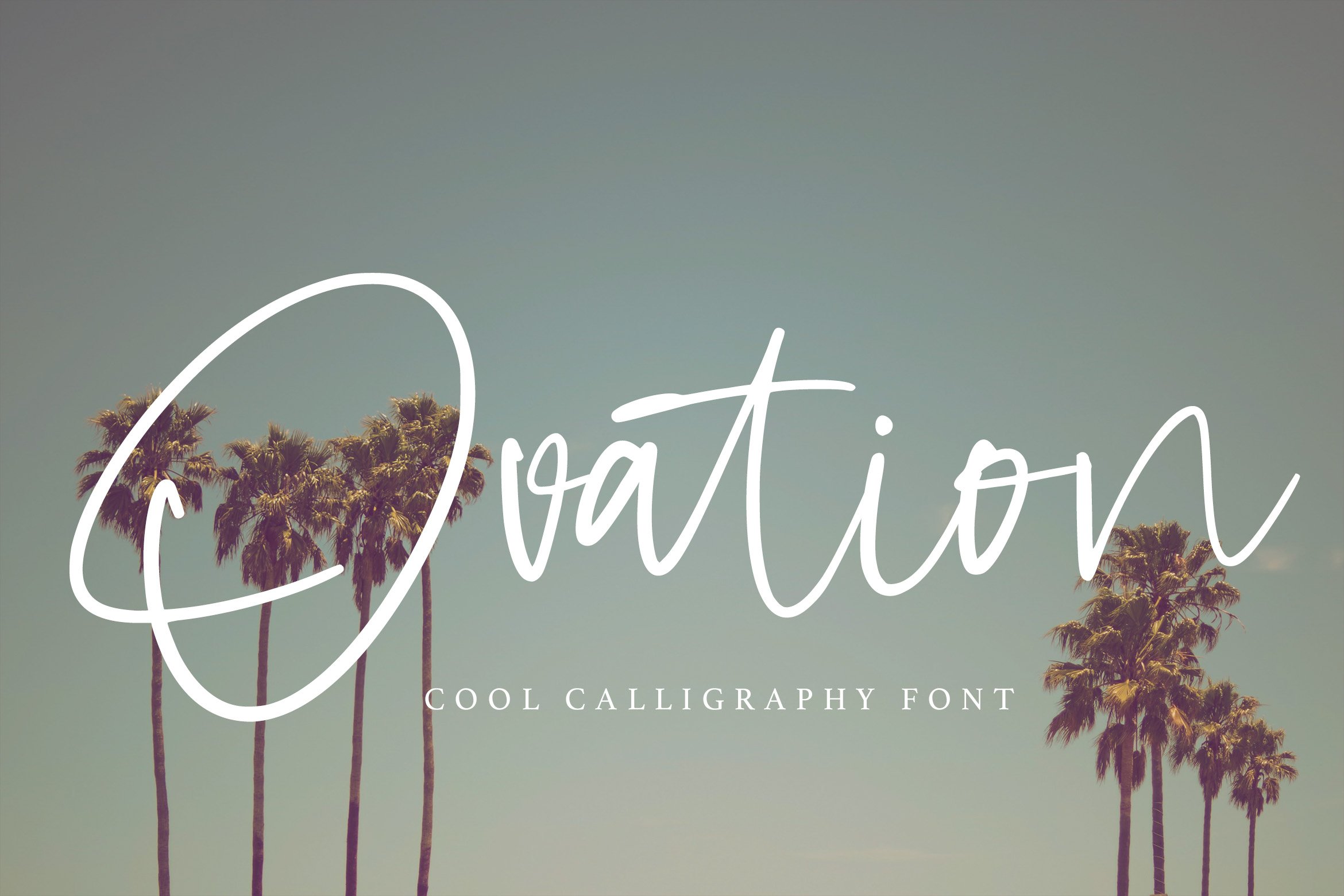 Ovation - Cool Calligraphy Font cover image.