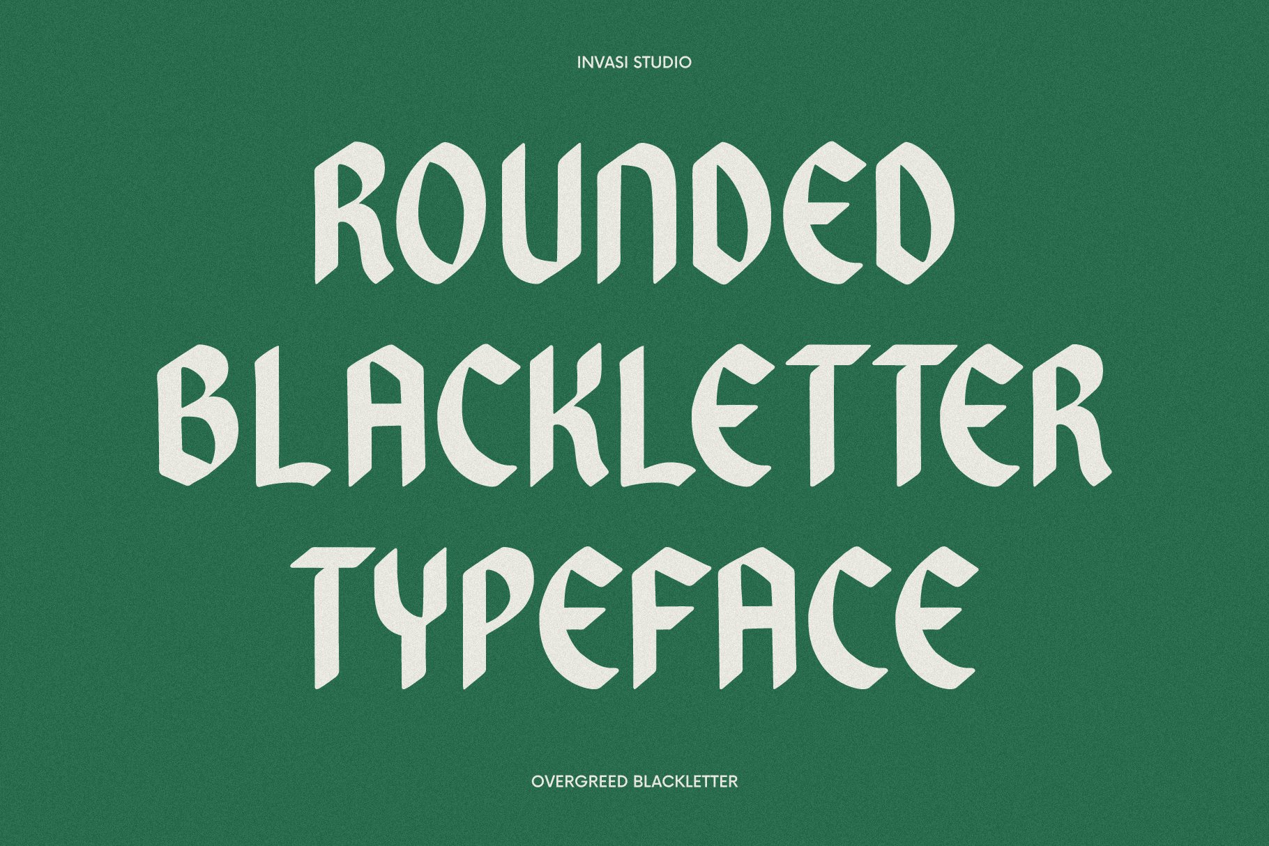 Overgreed - Rounded Blackletter preview image.