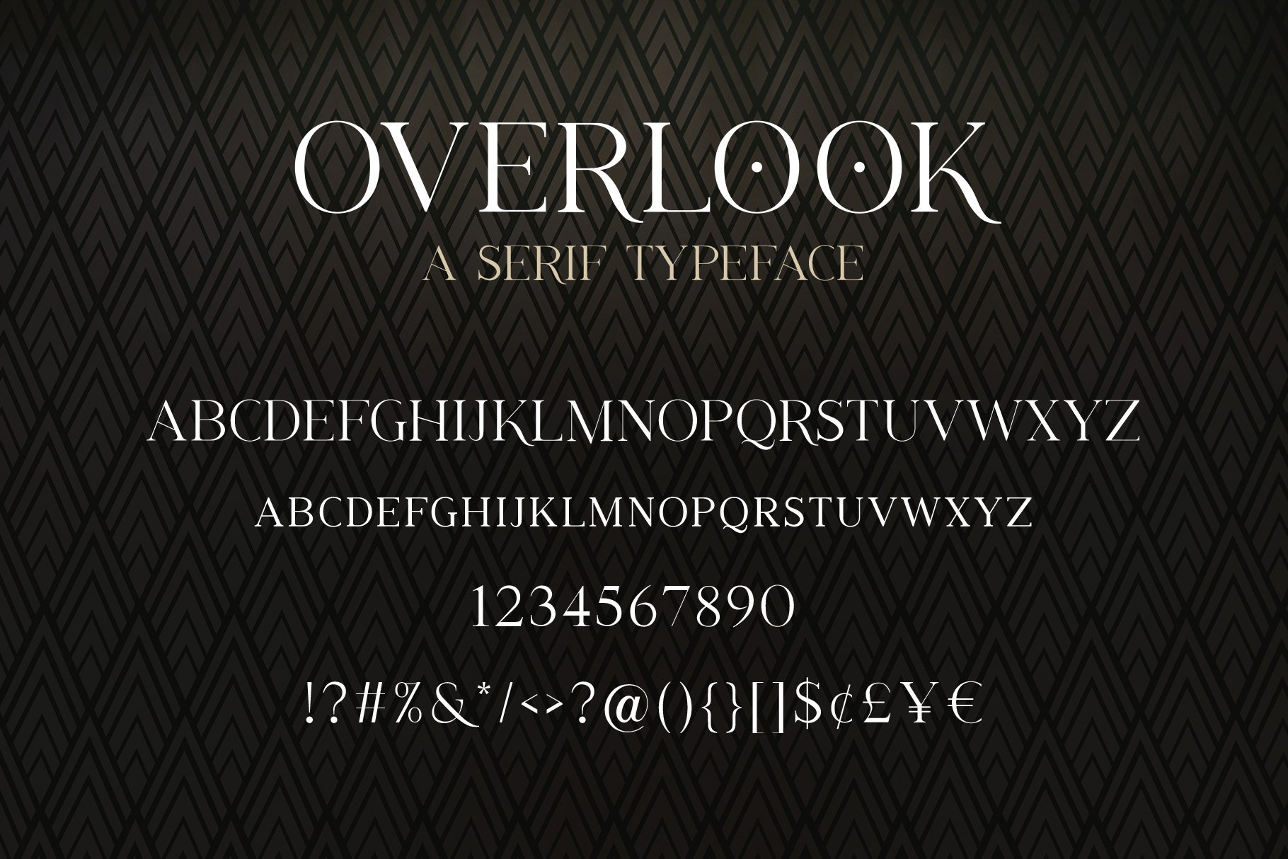 Overlook - A Serif Typeface preview image.
