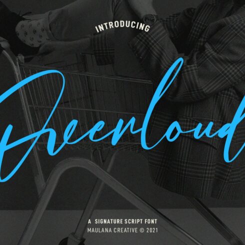 Overlouds Signature Brush Font cover image.