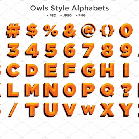 Owls Style Alphabet, Abc Typographycover image.