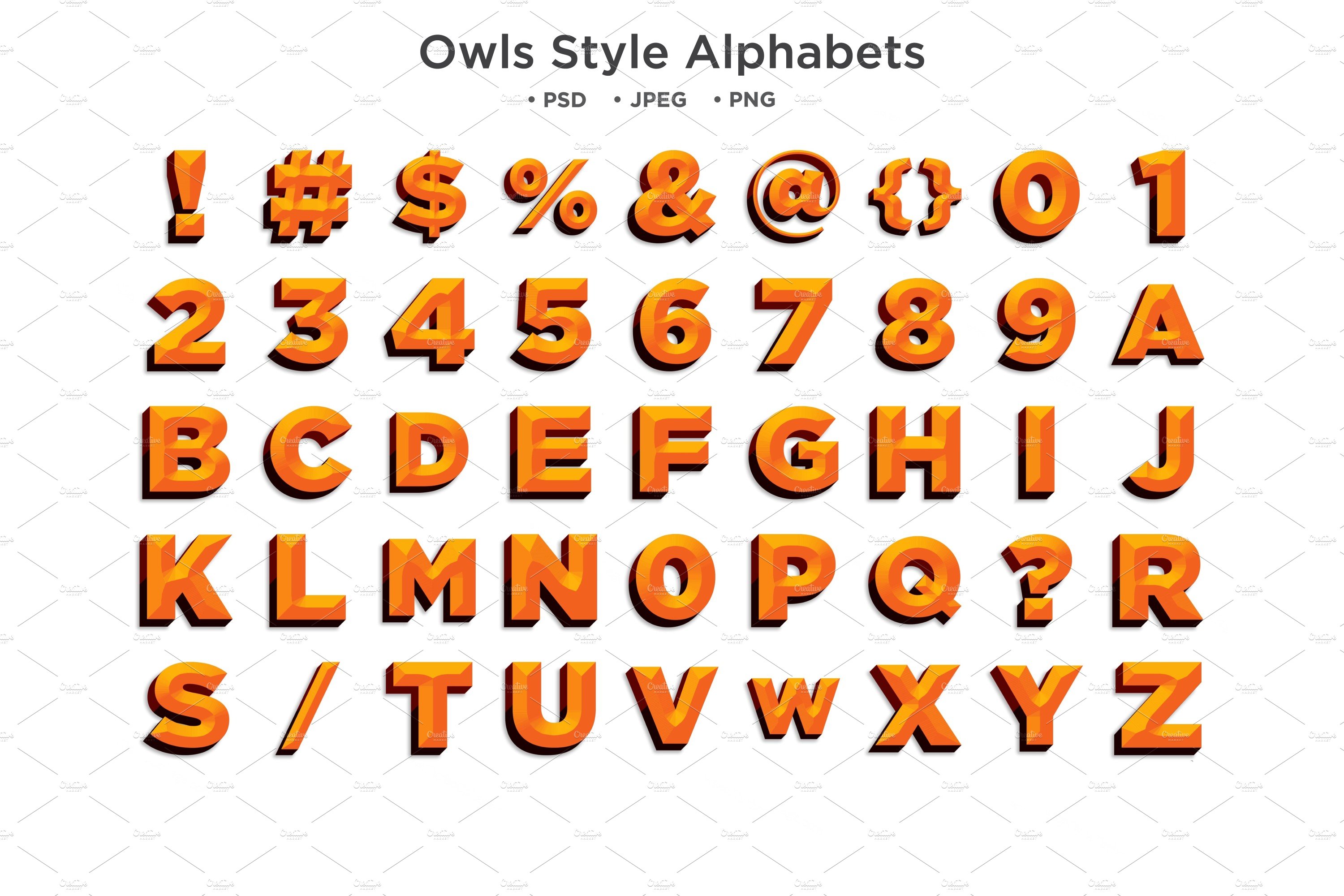 Owls Style Alphabet, Abc Typographycover image.
