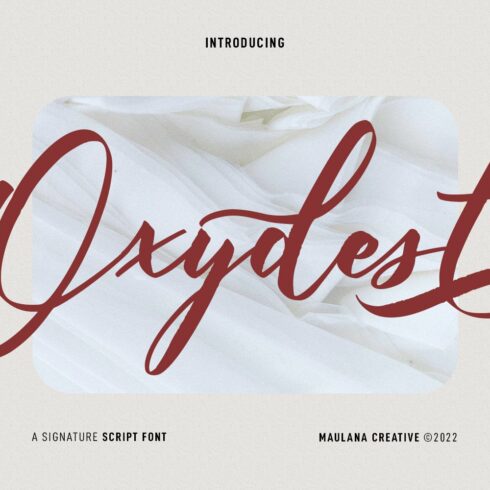 Oxydest Script Font cover image.