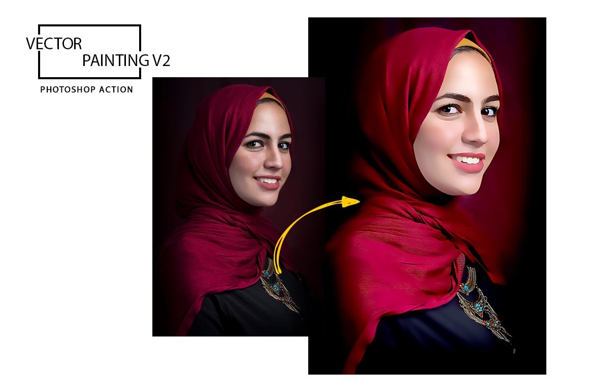 Vector Painting V2 Photoshop Actionspreview image.