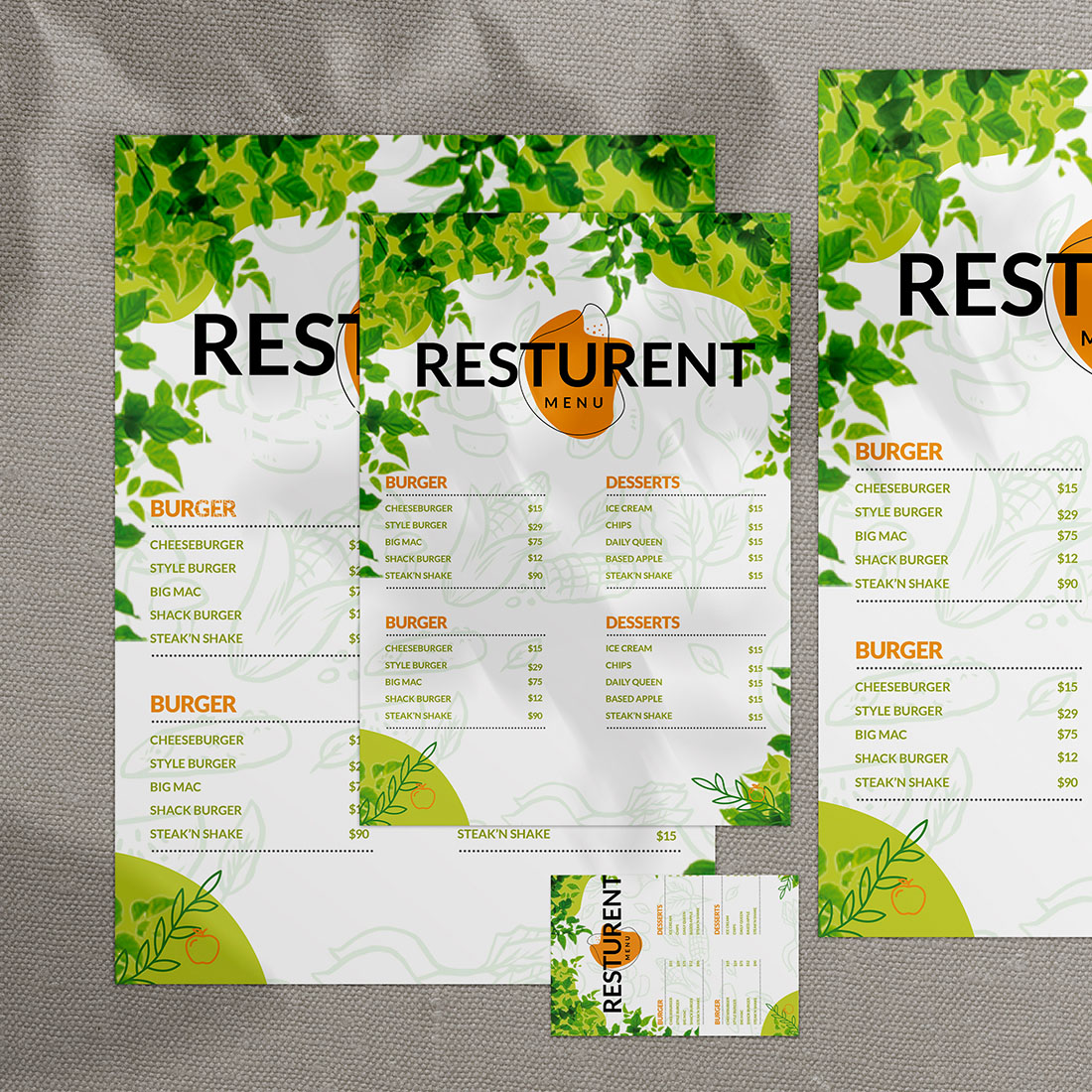 Food Menu Design cover image.