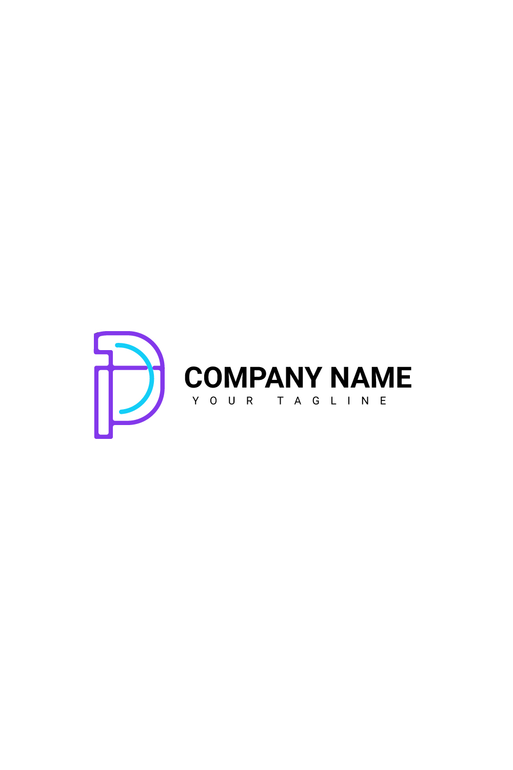 p letter logo pinterest preview image.