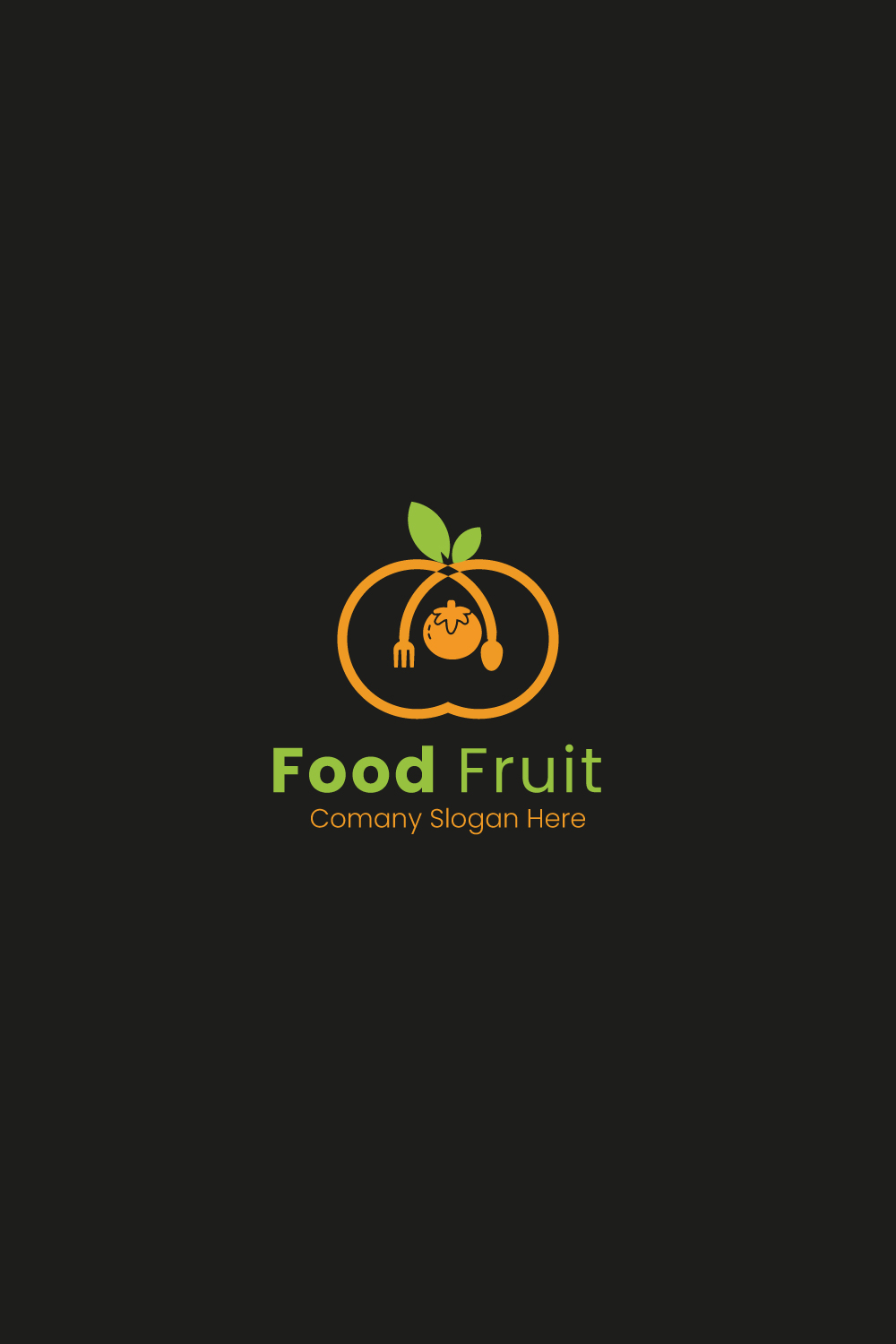 Food logo design vector template pinterest preview image.