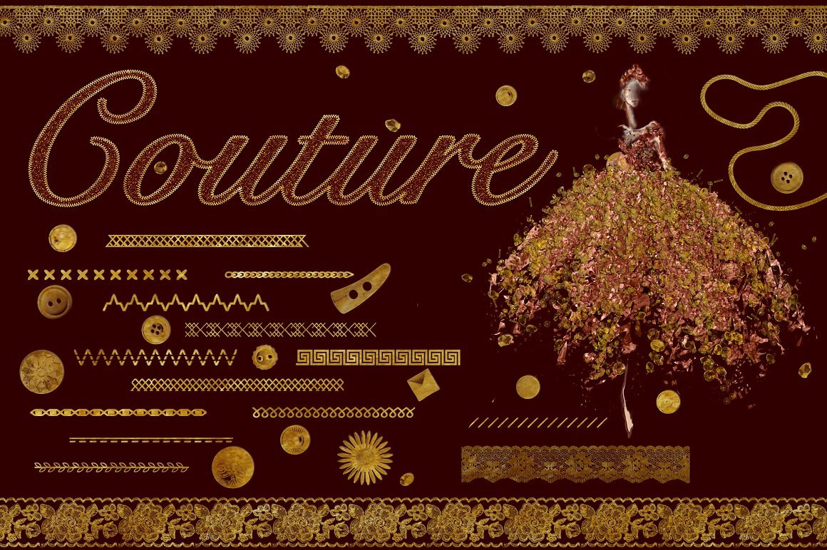Couture Brushes for Photoshopcover image.