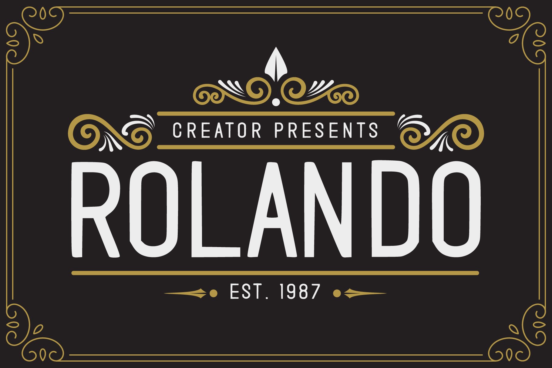 Rolando Vintage Font cover image.