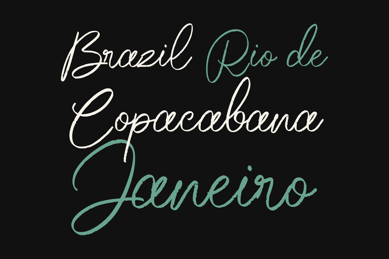 Pacifica Tropics Script Font preview image.