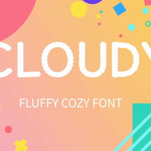 CLOUDY display font cover image.