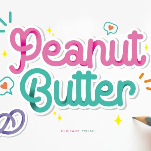 Peanut Butter, a sweet script font cover image.