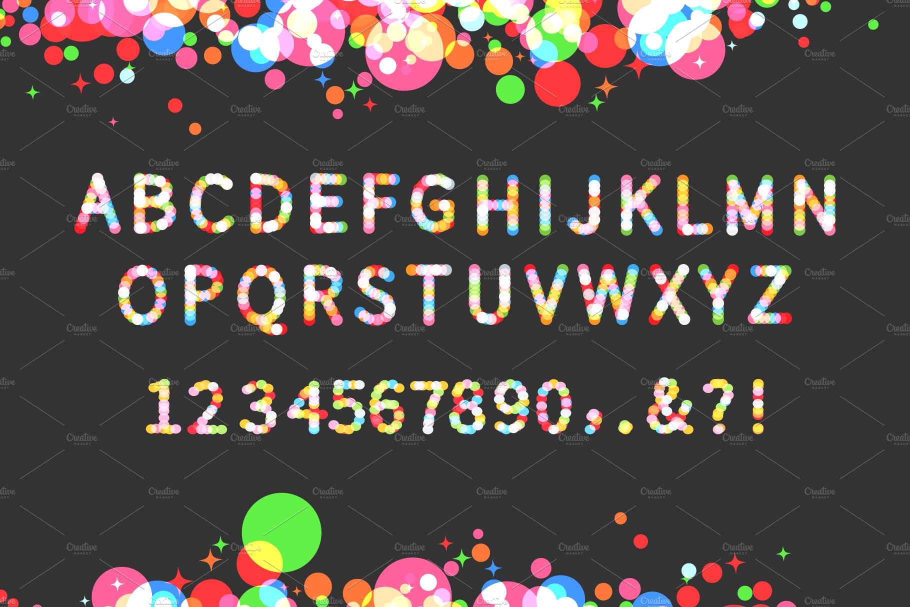 SPARKLE vector display typeface preview image.