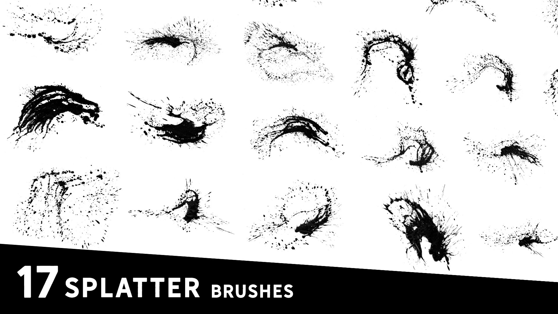 Circular splatter brushespreview image.