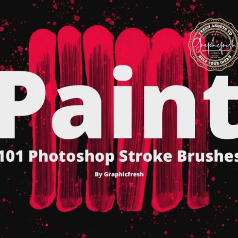 101 Photoshop Paint Stroke Brushescover image.