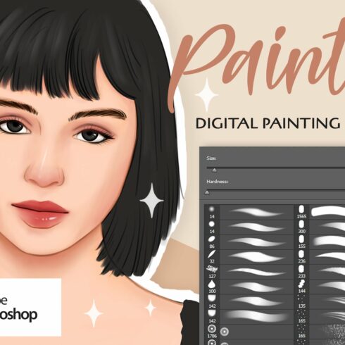 Paintin Brushes for Adobe Photoshopcover image.