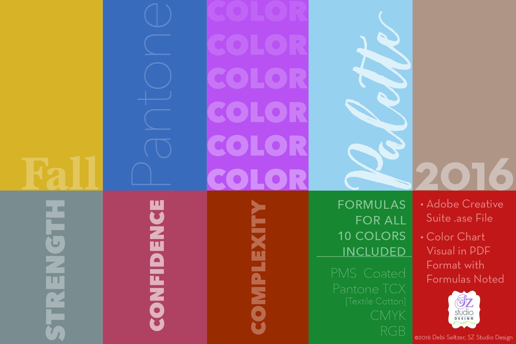 Pantone Fall 2016 Color Palettecover image.